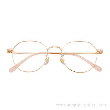 Manufacture Logo Wholesale Thin Optical Eyeglass High Quality Customized Metal Eyeglasses